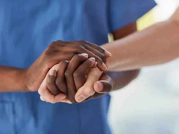 holding hands