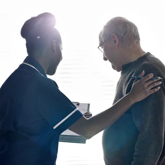nurse with patient