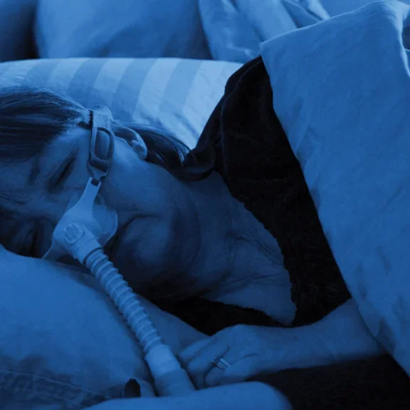 Woman sleeping eyes closed