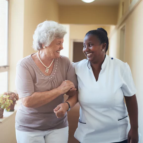 nurse with patient